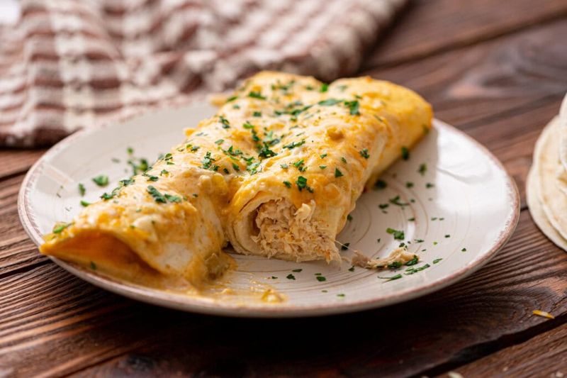White Chicken Enchiladas