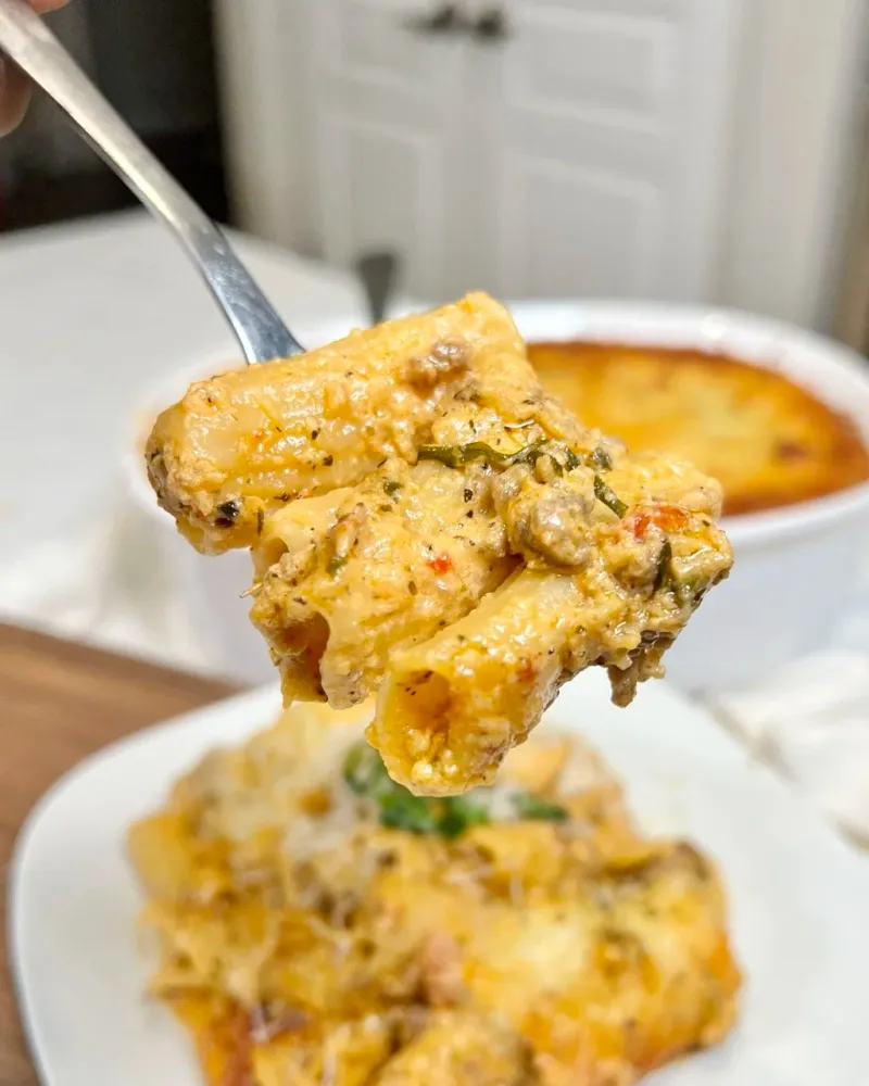 Overcooking pasta or rice before baking