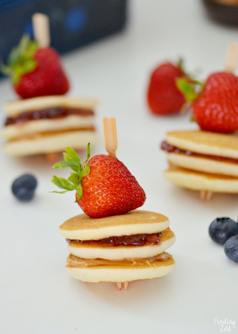 Mini pancake stacks