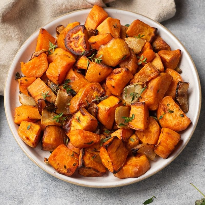 Air Fryer Sweet Potato Cubes