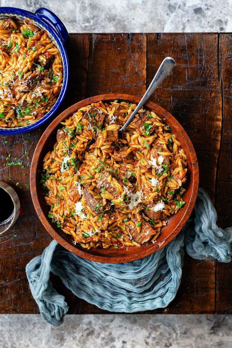 Youvetsi (Beef or Lamb with Orzo)