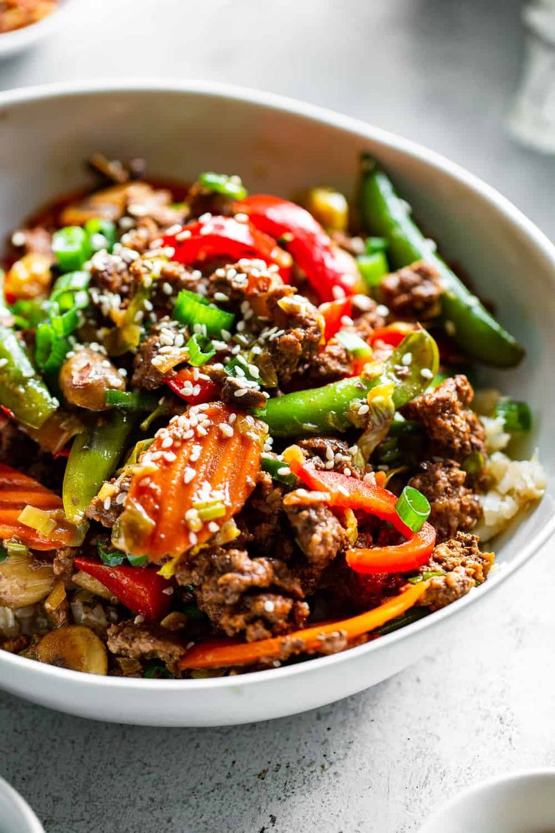 Ground Meat Stir-Fry With Veggies