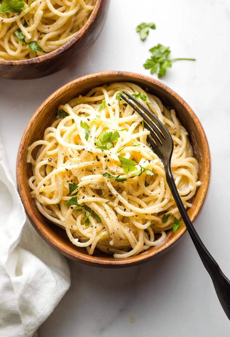 Garlic Butter Parmesan Spaghetti