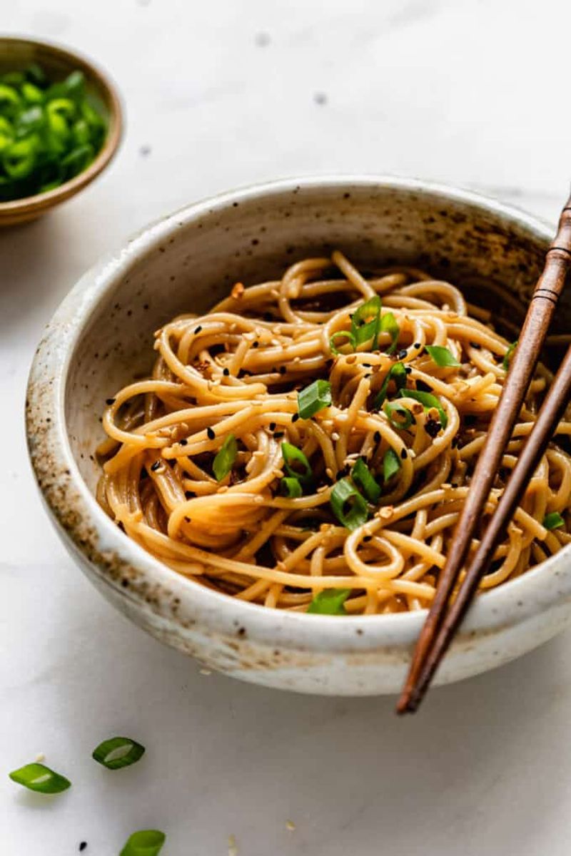 Sesame Garlic Noodles With A One-Bowl Sauce