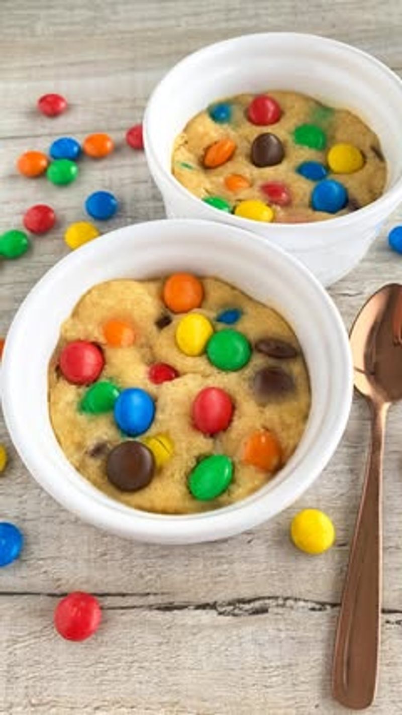 M&M’s Stuffed Cookie Cups