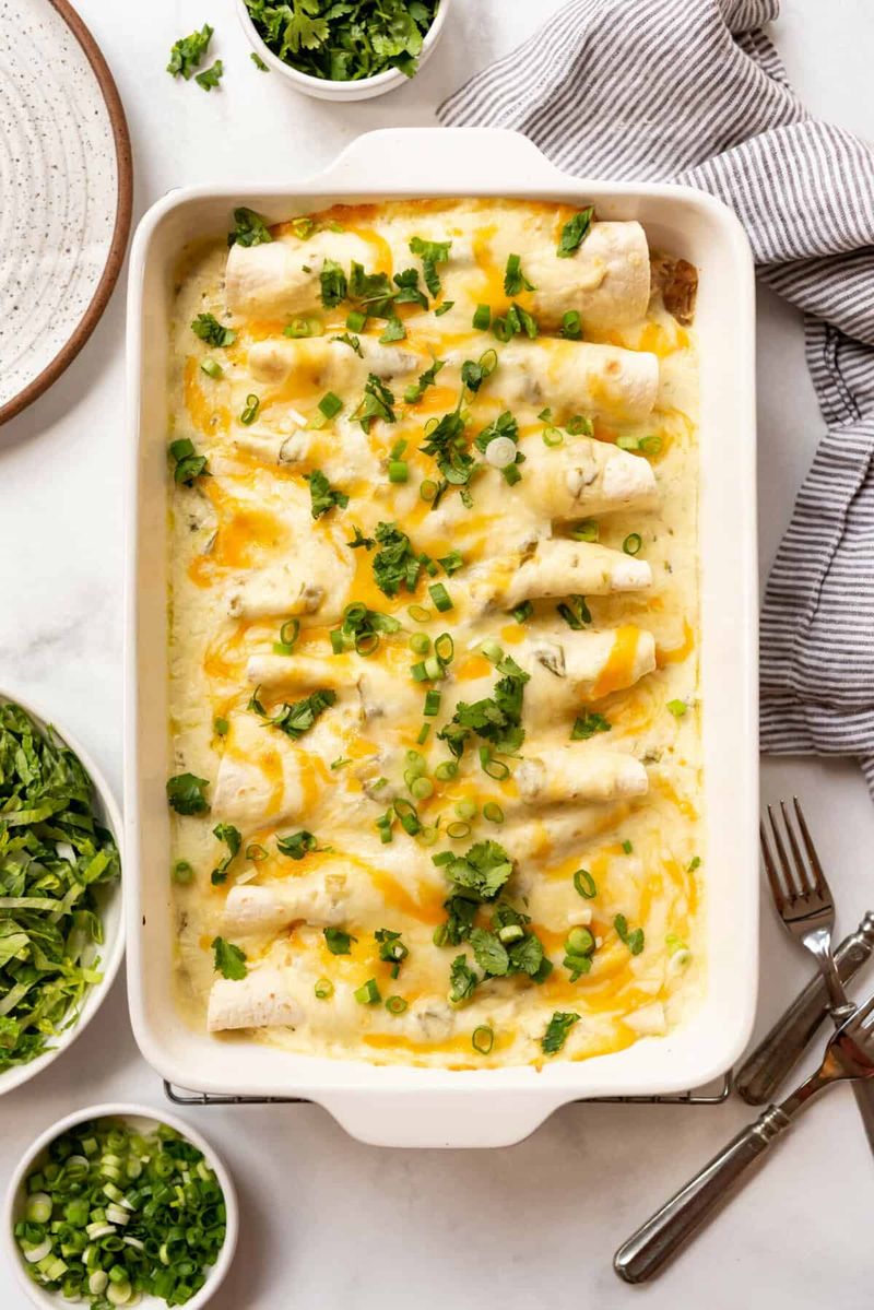 White Chicken Enchiladas