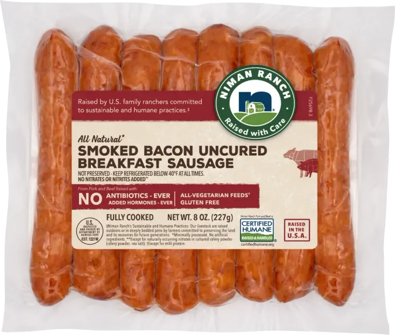 Niman Ranch Uncured Bacon & Apple Sausage