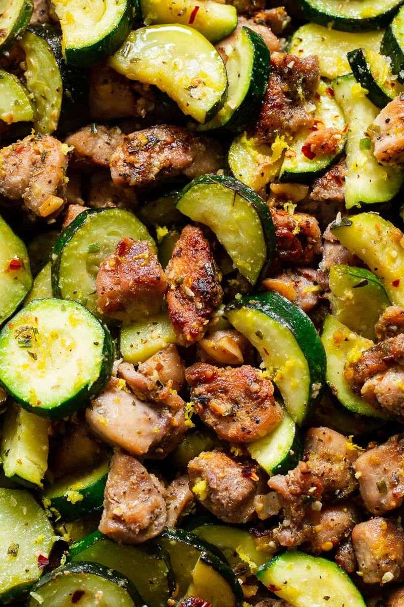 Lemon Pepper Chicken and Zucchini