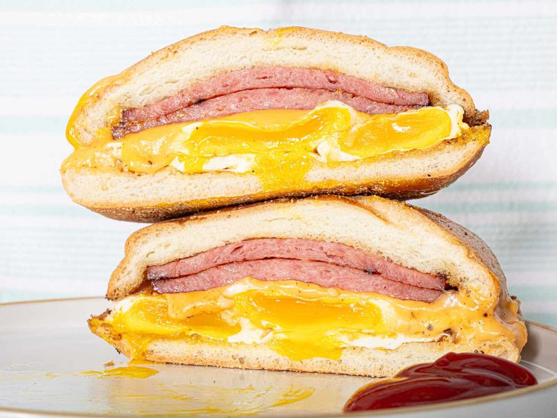 Taylor Ham, Egg, and Cheese Sandwich (New Jersey)