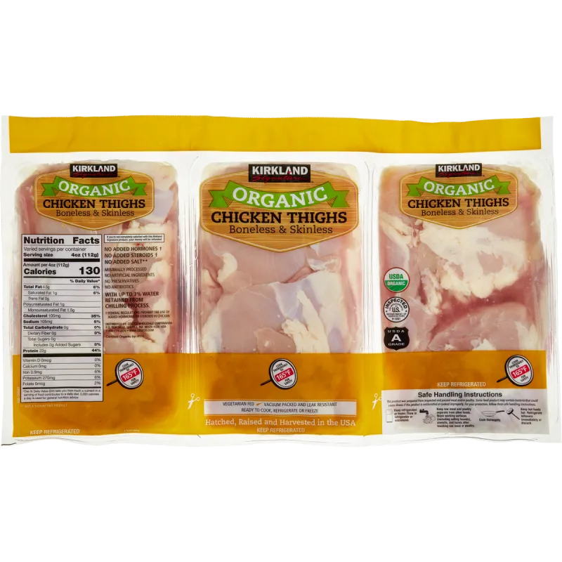 Kirkland Signature Organic Chicken Thighs