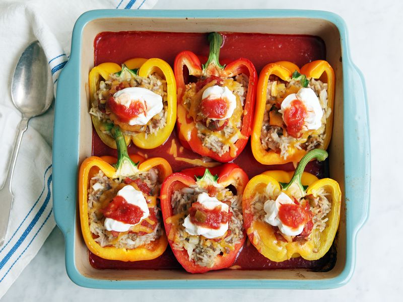 Stuffed Peppers With Arborio Rice