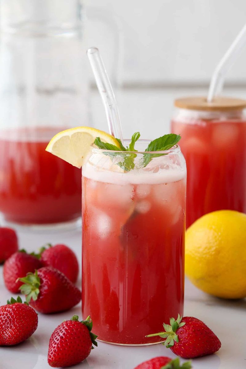 Strawberry iced tea