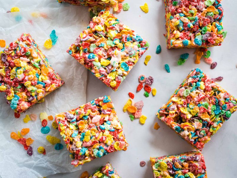 Fruity Pebbles Marshmallow Treats