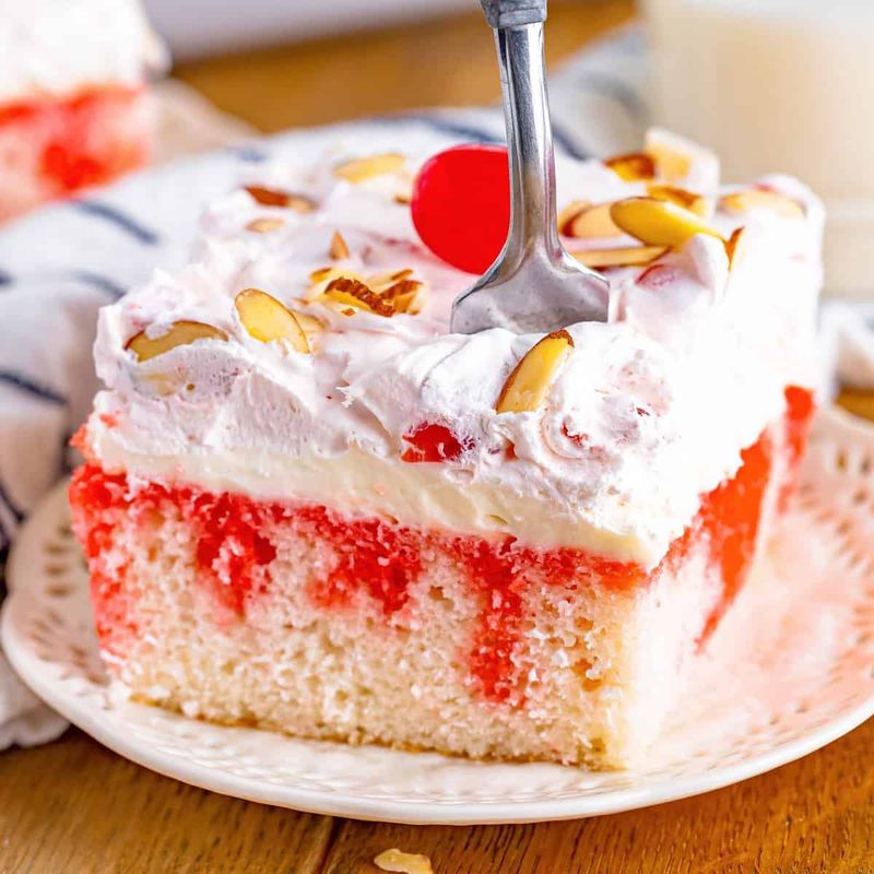 Cherry Almond Sheet Cake