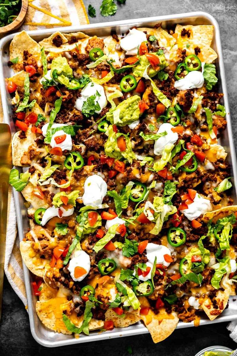 Nachos on a Sheet Pan
