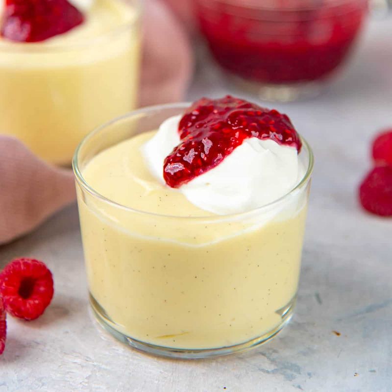 Homemade Vanilla Pudding with Flour