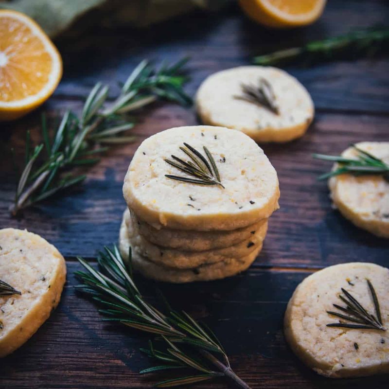 Rosemary Lemon Shortbread