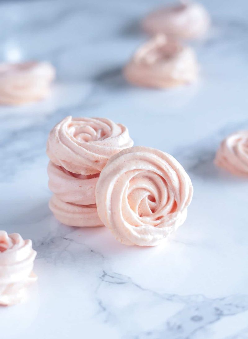 Rosewater Meringues