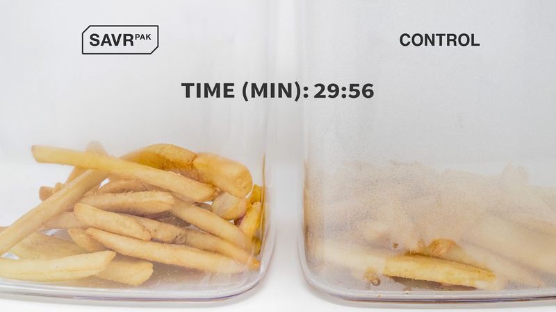 Letting fries sit too long