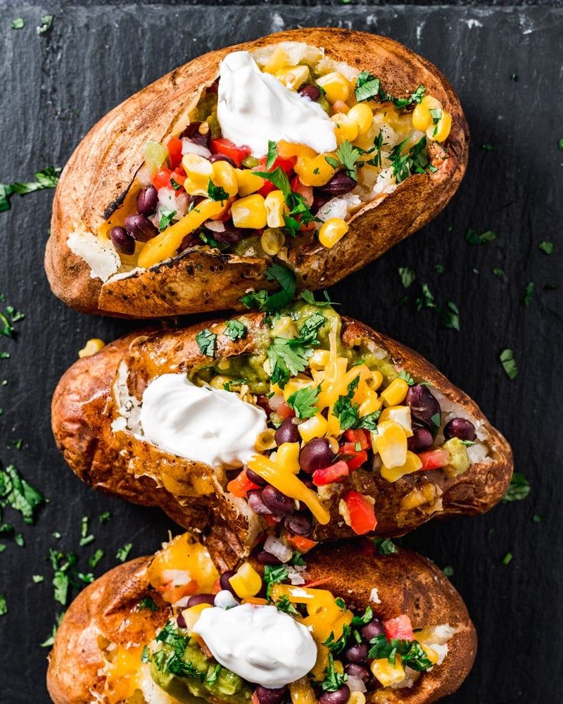 Baked Potato With Toppings