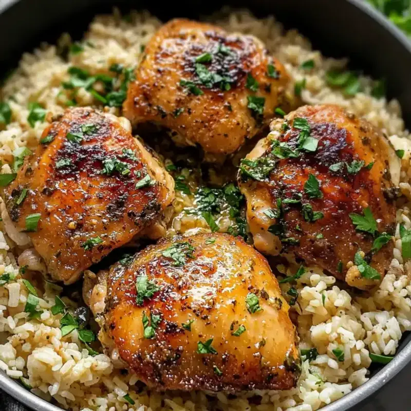 Garlic Butter Chicken And Rice