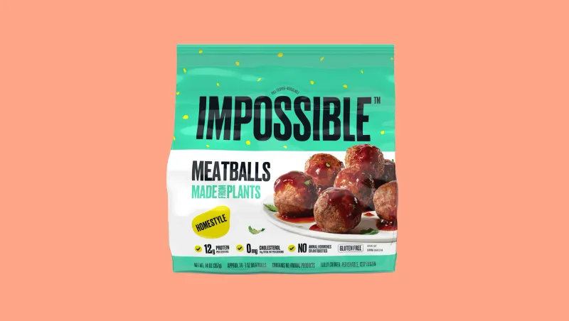 12) Impossible Meatballs (Plant-Based)