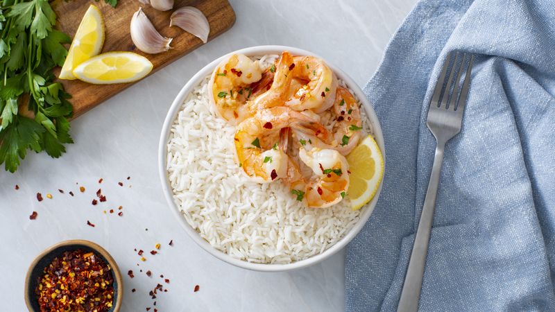 Garlic Butter Shrimp and Rice