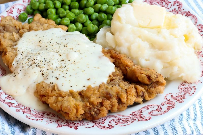 Chicken Fried Steak with Cream Gravy
