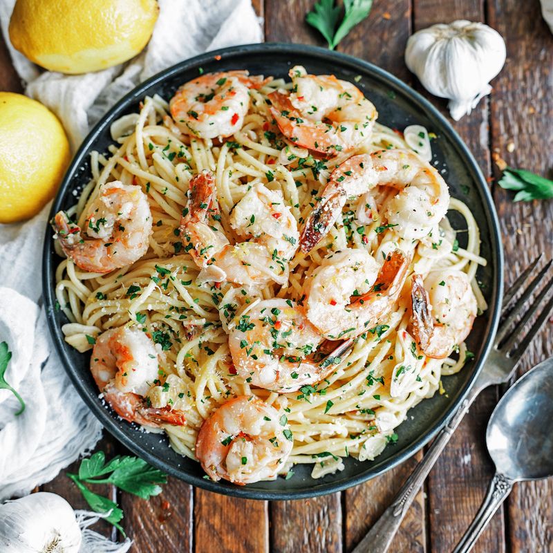 Garlic Butter Shrimp Pasta