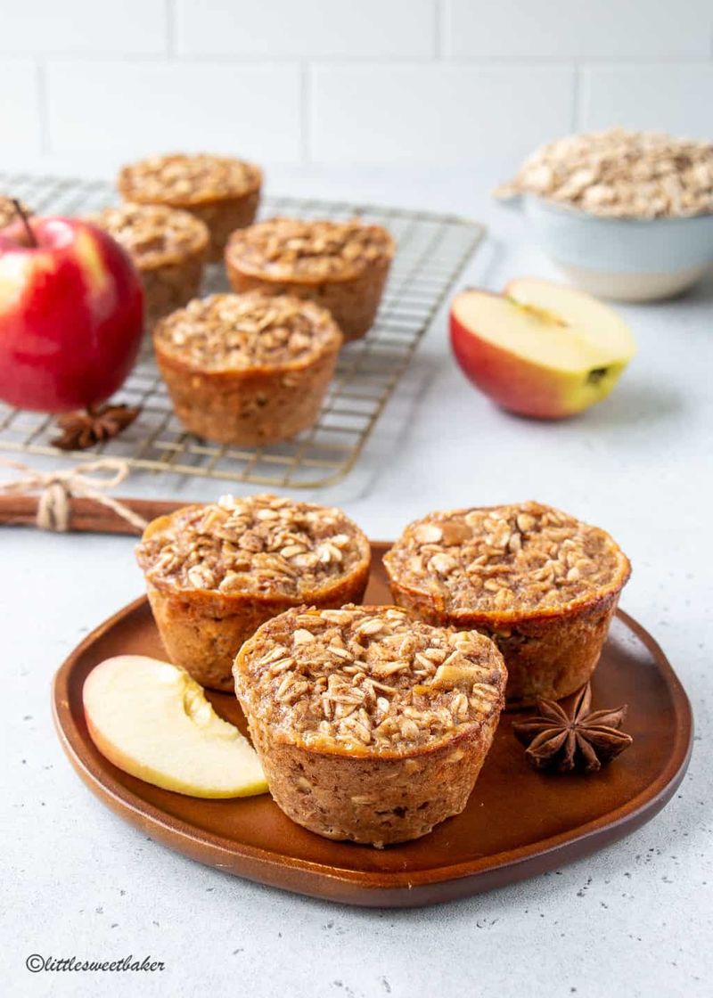Microwave Baked Applesauce Oat Cup