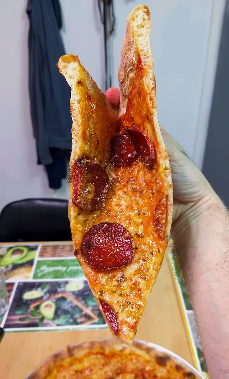 New York-style pizza is built for folding