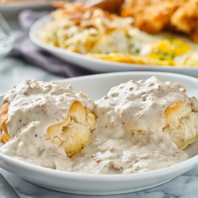 Sausage Gravy And Biscuits