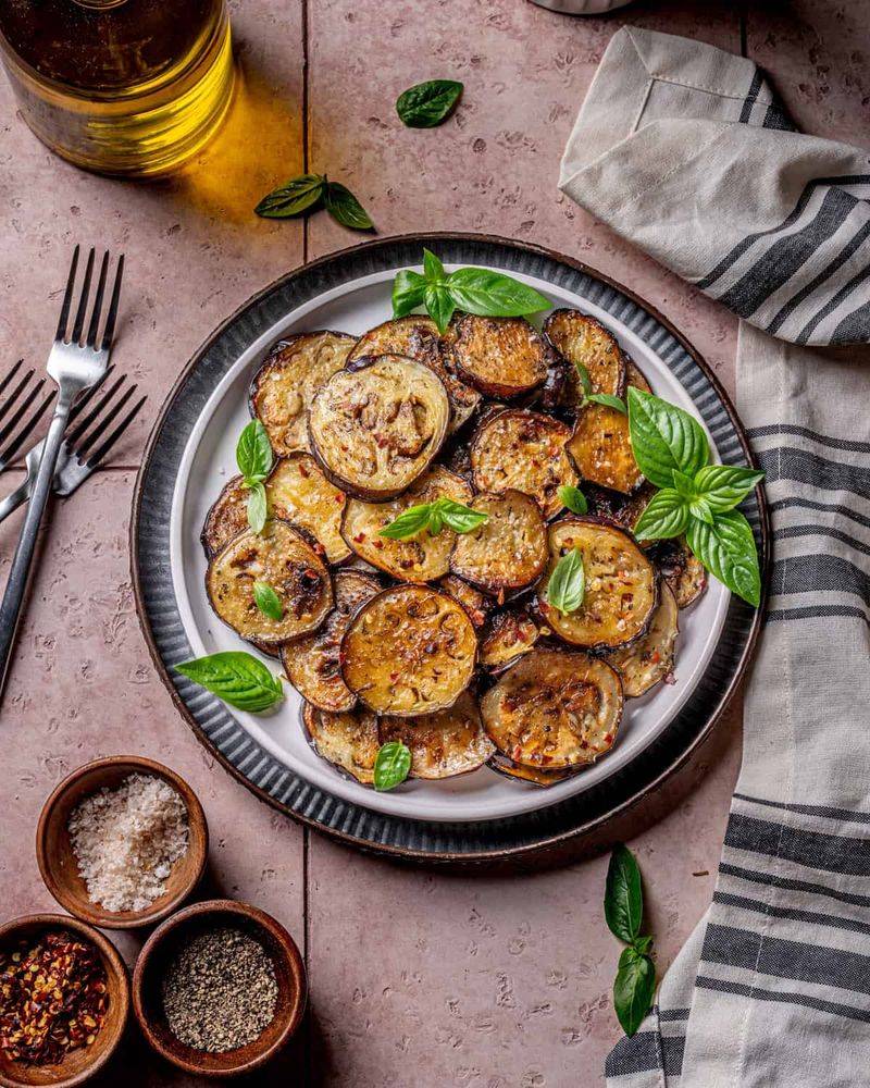 Garlic and Herb Grilled Eggplant