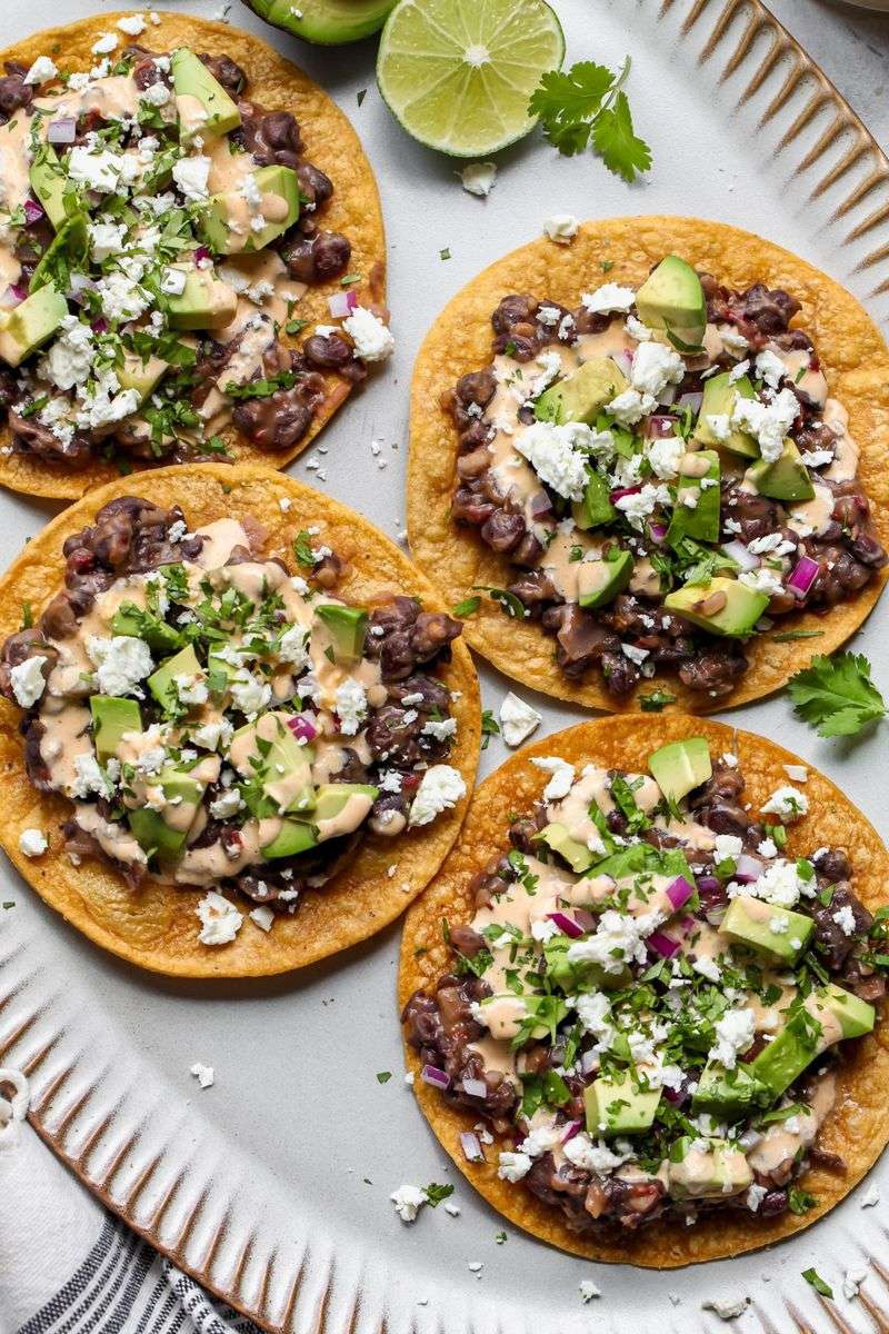 Black Bean Tostadas