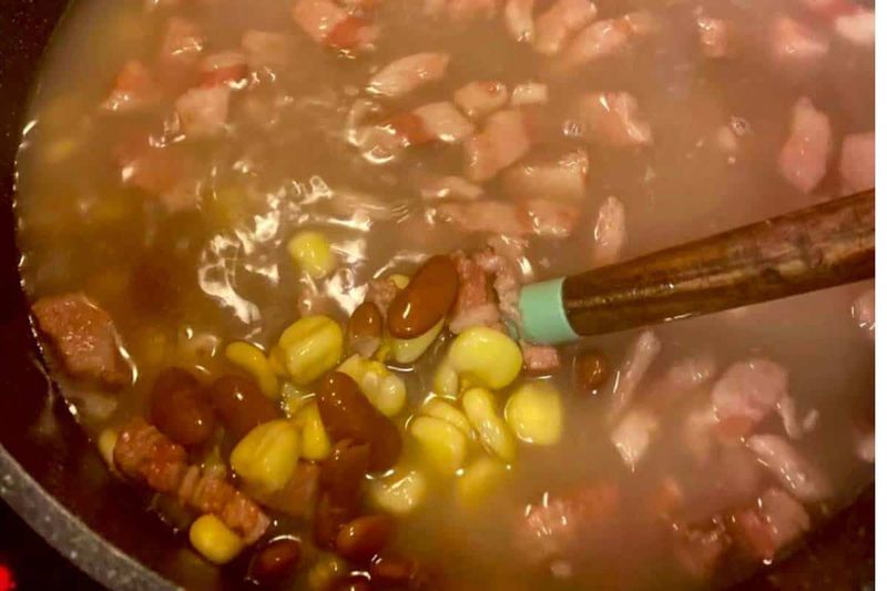 Hominy and Beans