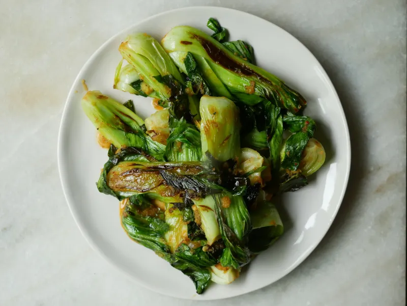 Spicy Chili Bok Choy