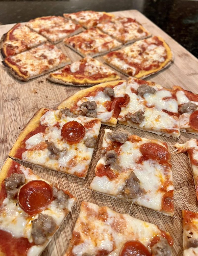 Tavern-Style Thin Crust Pizza (Cut in Squares)