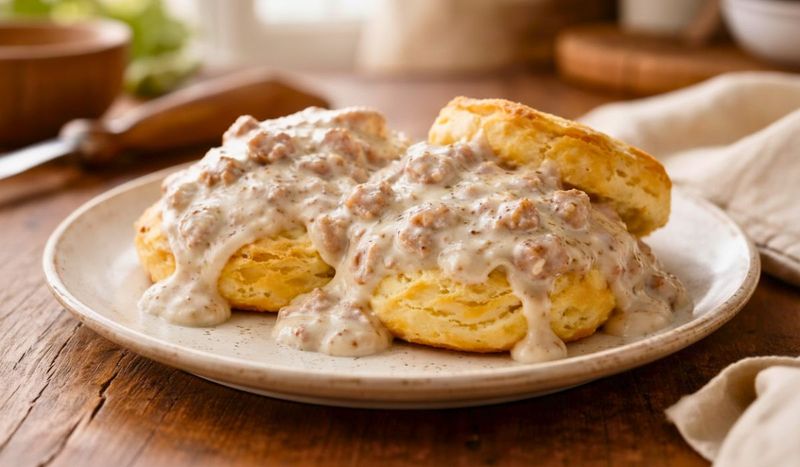 Sausage Gravy And Biscuits