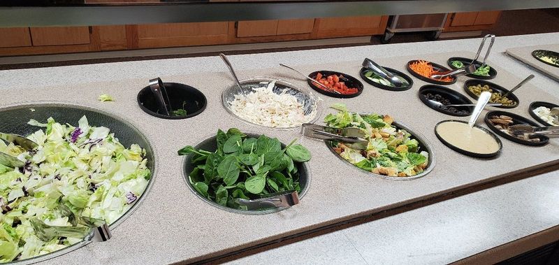The salad bar is a headline act