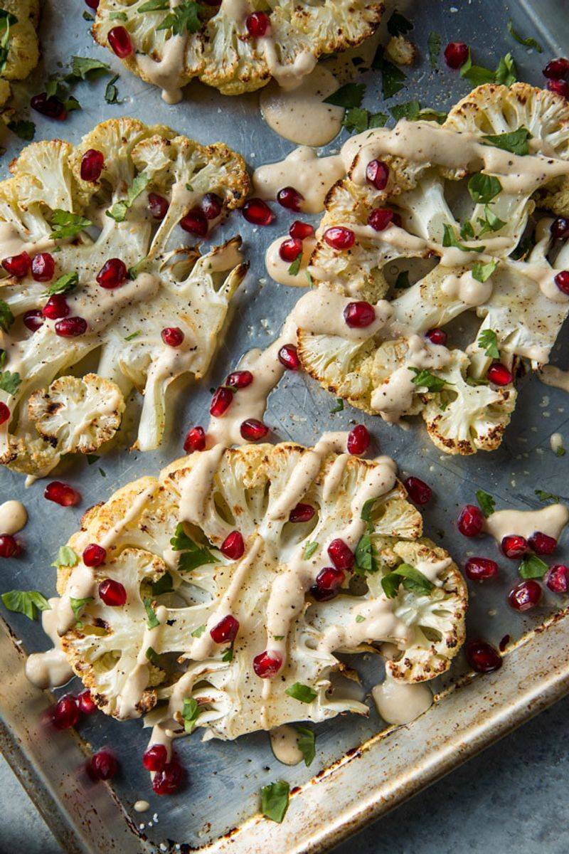 Tahini Roasted Cauliflower