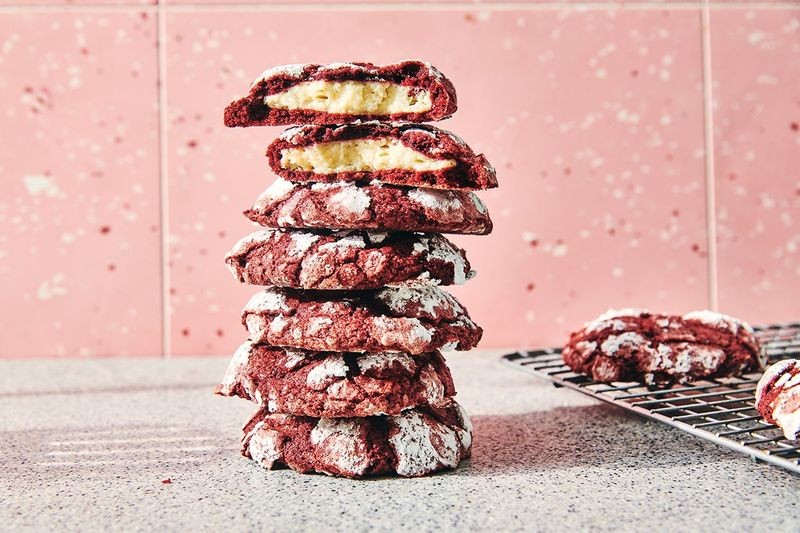 Red Velvet Cookies With Cream Cheese Filling