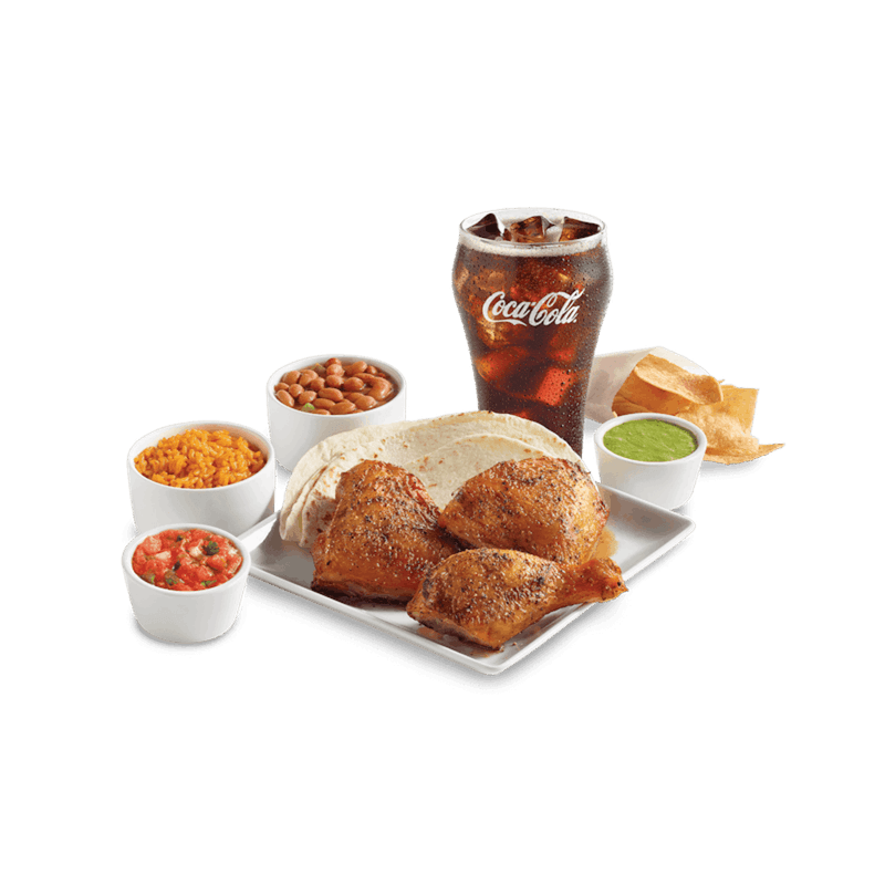 El Pollo Loco: 2-Piece Leg & Thigh + Tortillas & Salsa Bar