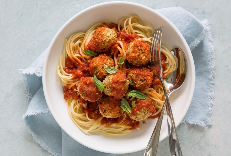 Chickpea “Meatballs” In Marinara