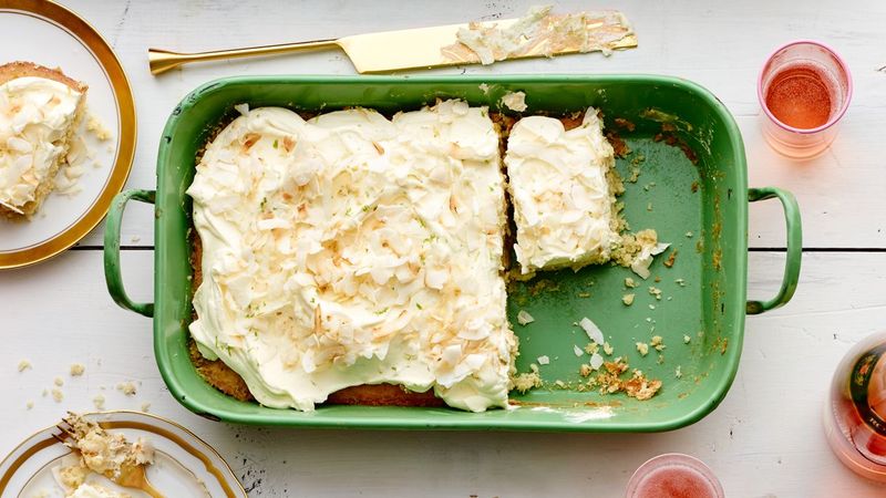 Coconut Lime Sheet Cake