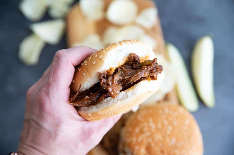 Barbecue Shredded Beef Sandwiches