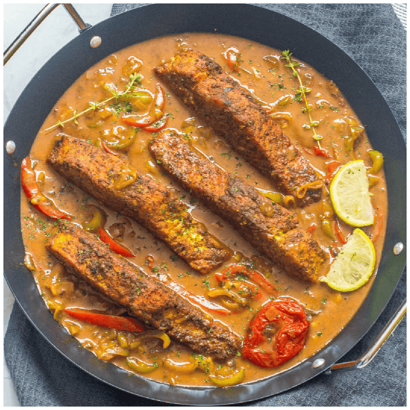 Coconut curry salmon