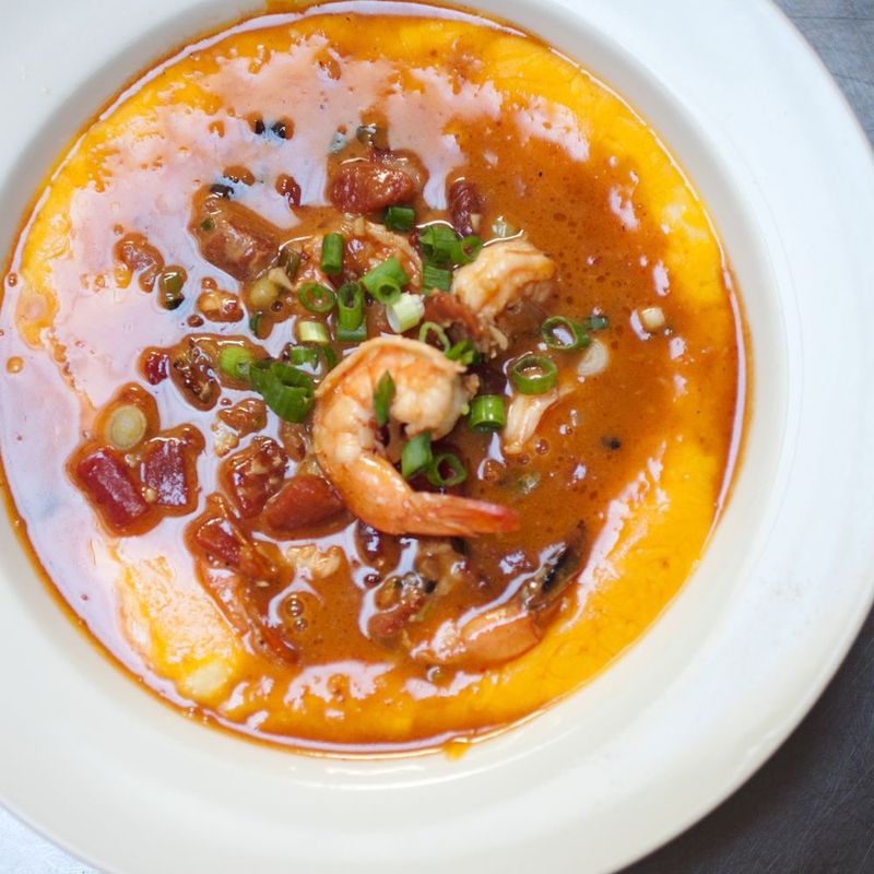 Shrimp And Grits Elevated With Local Ingredients