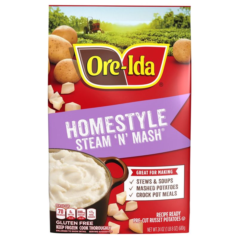 Ore-Ida Steam n’ Mash Golden Potatoes (microwave-ready)