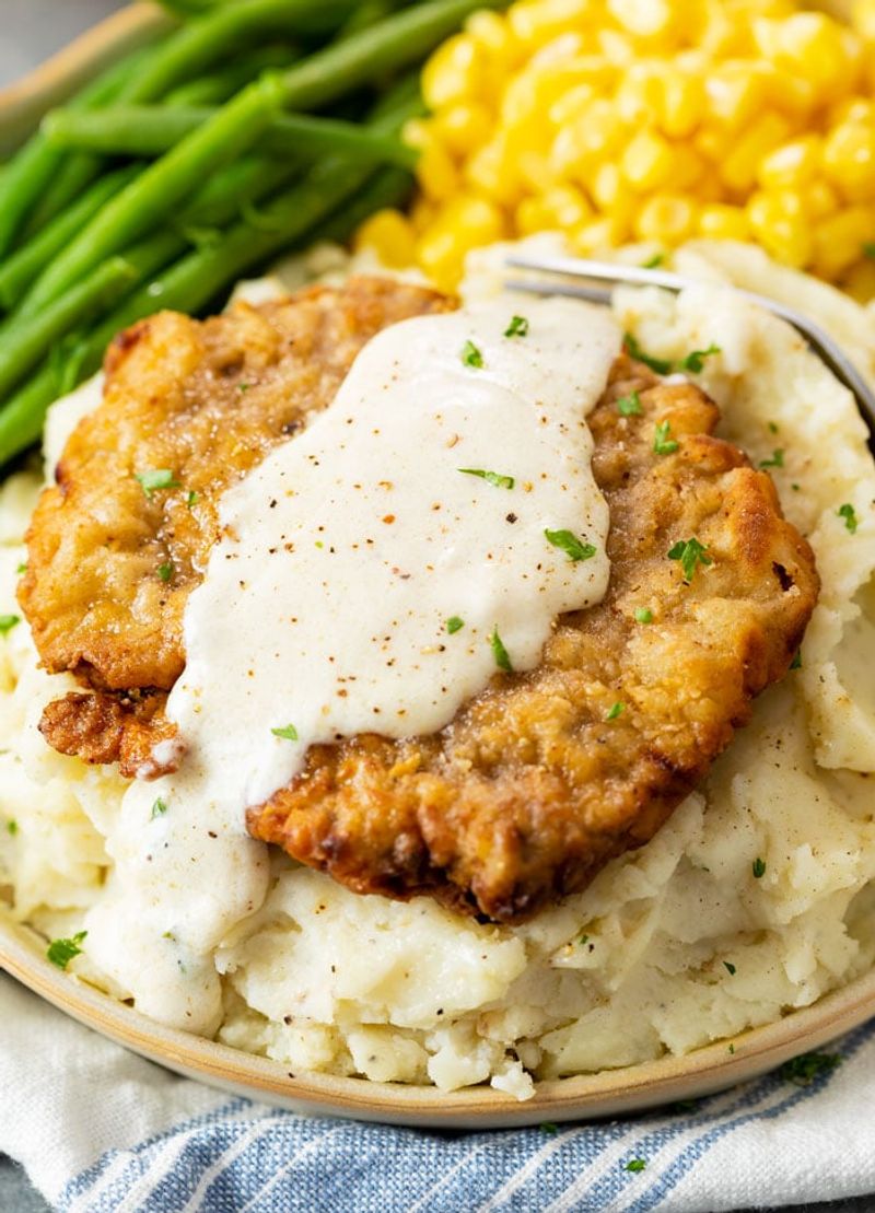 Chicken-Fried Steak With Cream Gravy