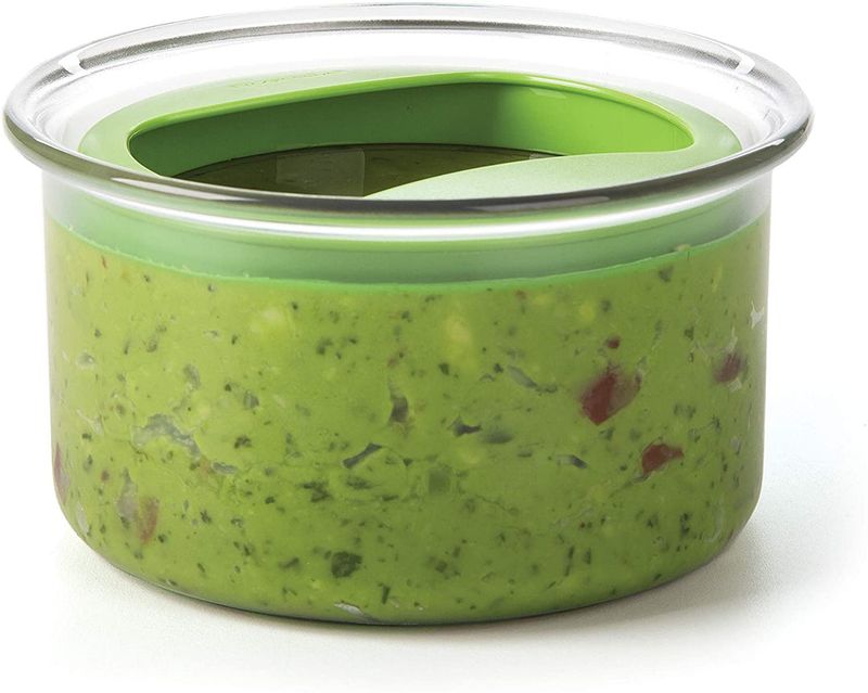 Storing Guacamole in a Wide Container